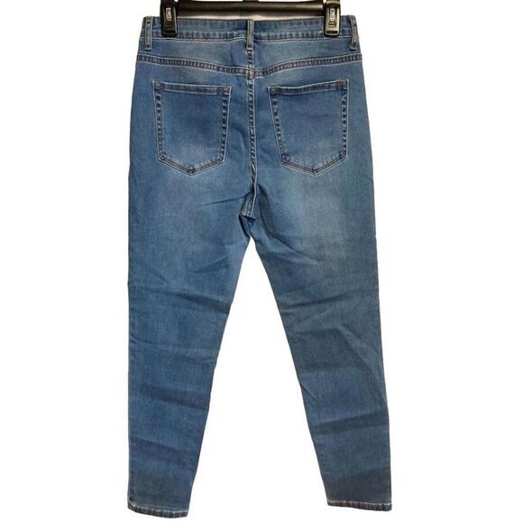Forever 21 Women's Denim High Rise Medium Wash Stretch Skinny Blue Jeans Size 28 - Picture 2 of 4